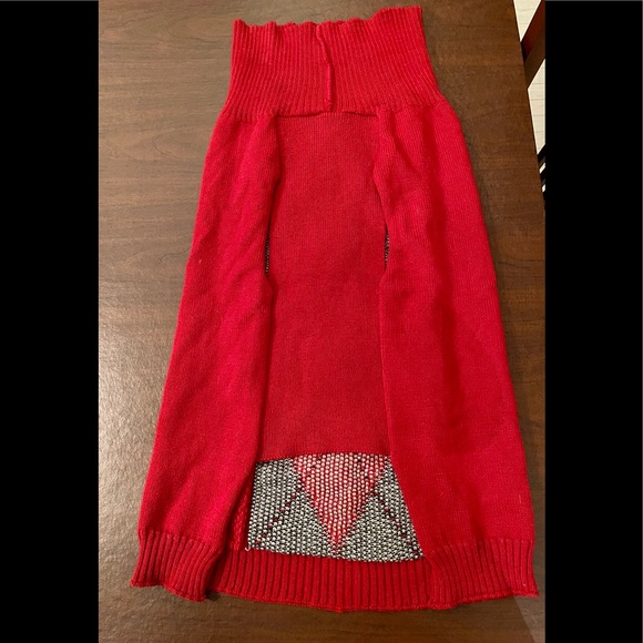 🎉 HP 🎉NEW Red Cable Argyle Sweater - Picture 5 of 5
